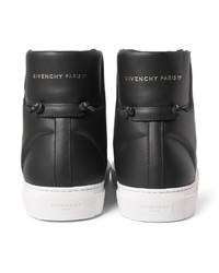 schwarze hohe Sneakers aus Leder von Givenchy