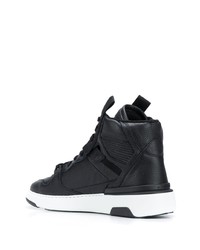 schwarze hohe Sneakers aus Leder von Givenchy