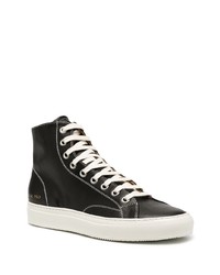 schwarze hohe Sneakers aus Leder von Common Projects