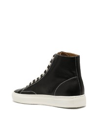 schwarze hohe Sneakers aus Leder von Common Projects