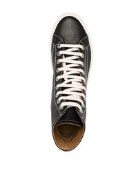 schwarze hohe Sneakers aus Leder von Common Projects