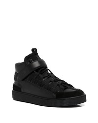 schwarze hohe Sneakers aus Leder von Pierre Hardy