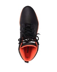 schwarze hohe Sneakers aus Leder von Timberland