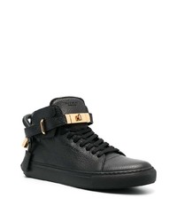 schwarze hohe Sneakers aus Leder von Buscemi