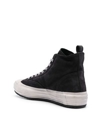 schwarze hohe Sneakers aus Leder von Officine Creative