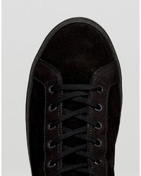 schwarze hohe Sneakers aus Leder von AllSaints