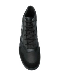 schwarze hohe Sneakers aus Leder von Geox