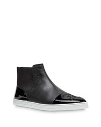 schwarze hohe Sneakers aus Leder von Fendi