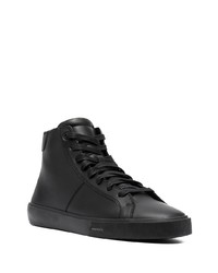 schwarze hohe Sneakers aus Leder von Diesel