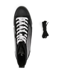 schwarze hohe Sneakers aus Leder von JW Anderson