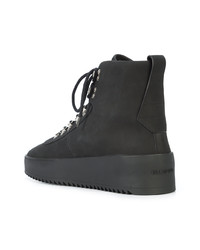 schwarze hohe Sneakers aus Leder von Fear Of God