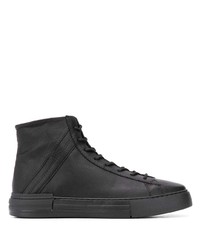 schwarze hohe Sneakers aus Leder von Hogan