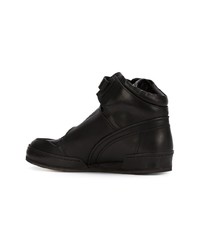 schwarze hohe Sneakers aus Leder von Hender Scheme