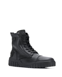 schwarze hohe Sneakers aus Leder von Diesel