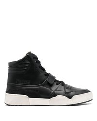 schwarze hohe Sneakers aus Leder von Isabel Marant