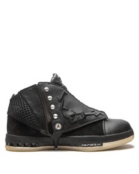 schwarze hohe Sneakers aus Leder von Jordan