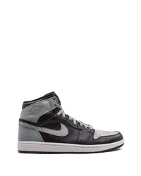 schwarze hohe Sneakers aus Leder von Jordan