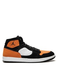 schwarze hohe Sneakers aus Leder von Jordan