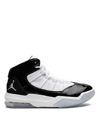 schwarze hohe Sneakers aus Leder von Jordan