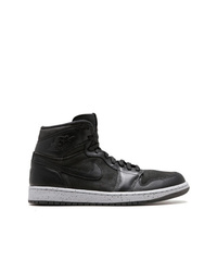 schwarze hohe Sneakers aus Leder von Jordan