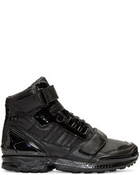 schwarze hohe Sneakers aus Leder von Juun.J