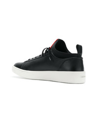 schwarze hohe Sneakers aus Leder von Kenzo