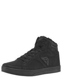 schwarze hohe Sneakers aus Leder von Kappa