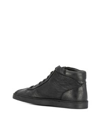 schwarze hohe Sneakers aus Leder von Officine Creative