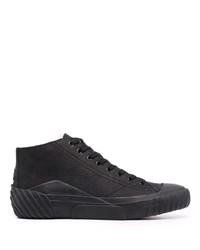 schwarze hohe Sneakers aus Leder von Kenzo