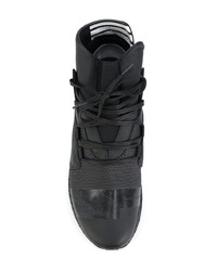 schwarze hohe Sneakers aus Leder von Y-3