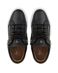 schwarze hohe Sneakers aus Leder von Giuseppe Zanotti