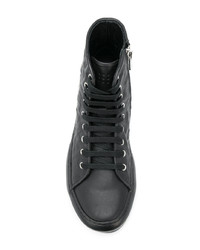 schwarze hohe Sneakers aus Leder von Both