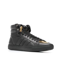 schwarze hohe Sneakers aus Leder von RH45