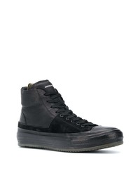 schwarze hohe Sneakers aus Leder von Officine Creative