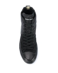 schwarze hohe Sneakers aus Leder von Officine Creative