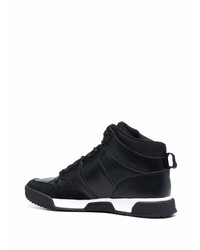 schwarze hohe Sneakers aus Leder von Calvin Klein