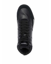 schwarze hohe Sneakers aus Leder von Calvin Klein