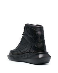 schwarze hohe Sneakers aus Leder von 1017 Alyx 9Sm