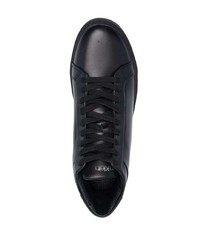 schwarze hohe Sneakers aus Leder von Calvin Klein