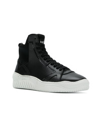 schwarze hohe Sneakers aus Leder von Just Cavalli