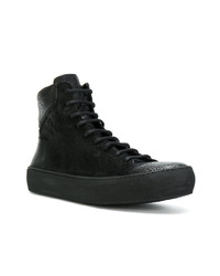 schwarze hohe Sneakers aus Leder von The Last Conspiracy