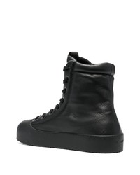 schwarze hohe Sneakers aus Leder von Vic Matie