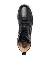 schwarze hohe Sneakers aus Leder von Officine Creative