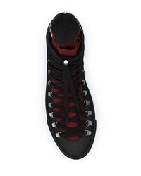 schwarze hohe Sneakers aus Leder von Swear