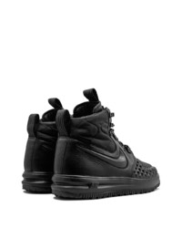 schwarze hohe Sneakers aus Leder von Nike