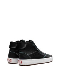 schwarze hohe Sneakers aus Leder von Vans