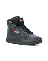 schwarze hohe Sneakers aus Leder von Fila