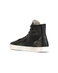 schwarze hohe Sneakers aus Leder von HOGAN REBEL