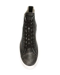 schwarze hohe Sneakers aus Leder von HOGAN REBEL