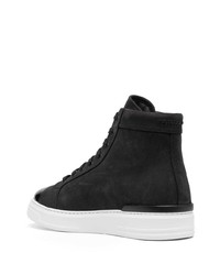 schwarze hohe Sneakers aus Leder von Philipp Plein